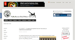 Desktop Screenshot of fussball-baddueben.de