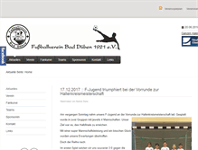 Tablet Screenshot of fussball-baddueben.de